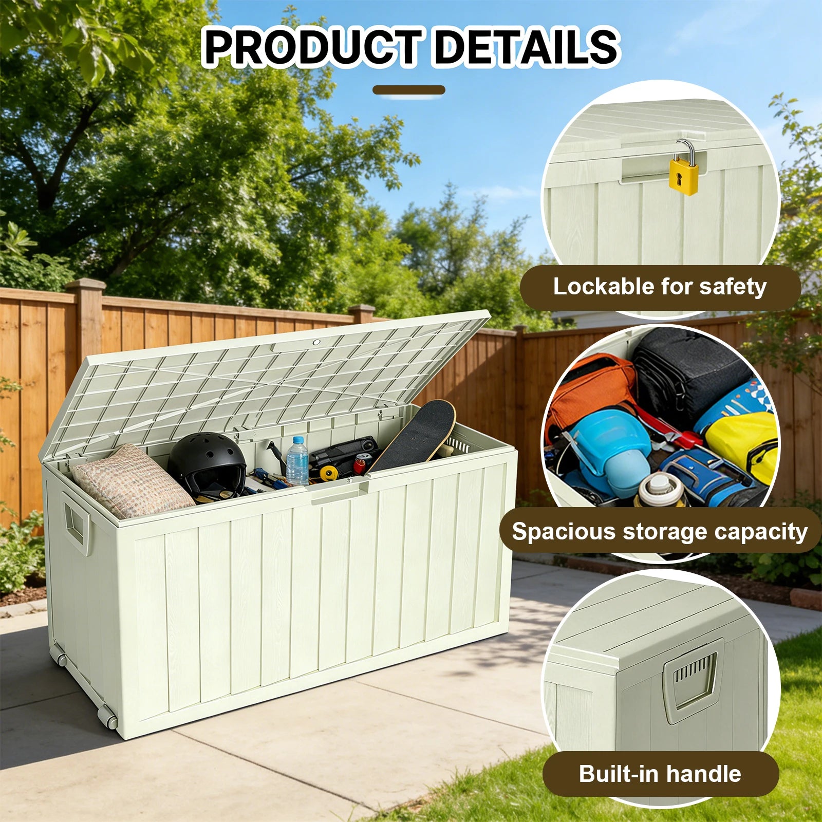 75 Gallon Resin Outdoor Storage Box
