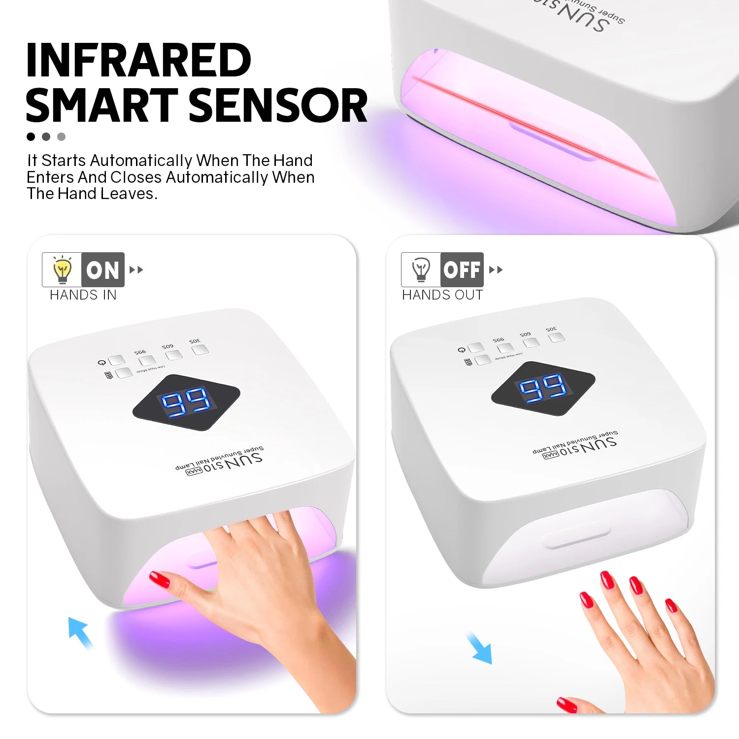 168W UV LED Nail Lamp