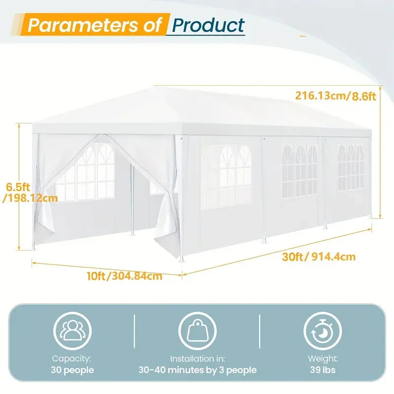 10x10/10x20/10x30 Party Tent Outdoor Canopy Tent