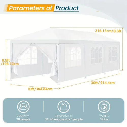 10x10/10x20/10x30 Party Tent Outdoor Canopy Tent