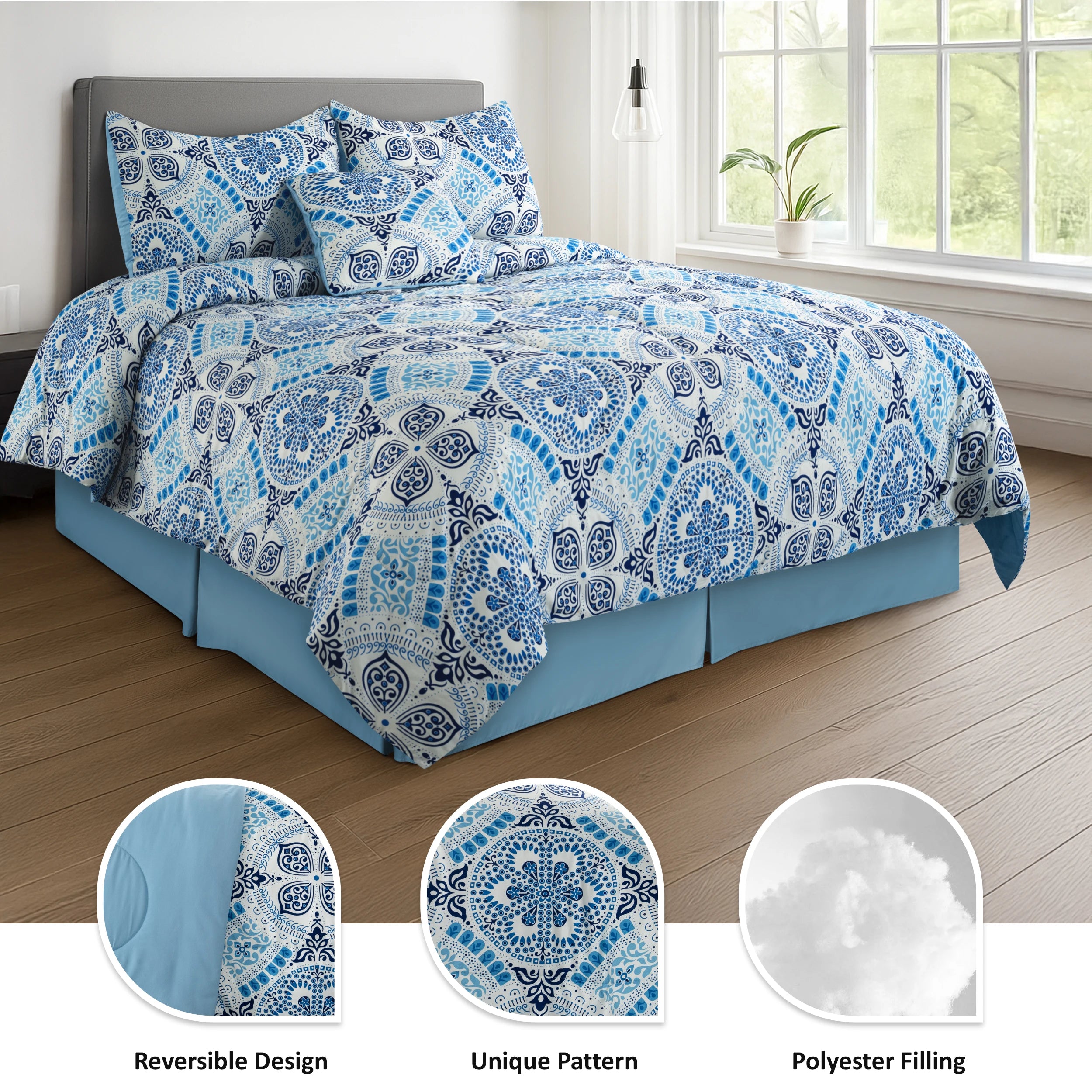 Décor Reversible 5pc Comforter Set