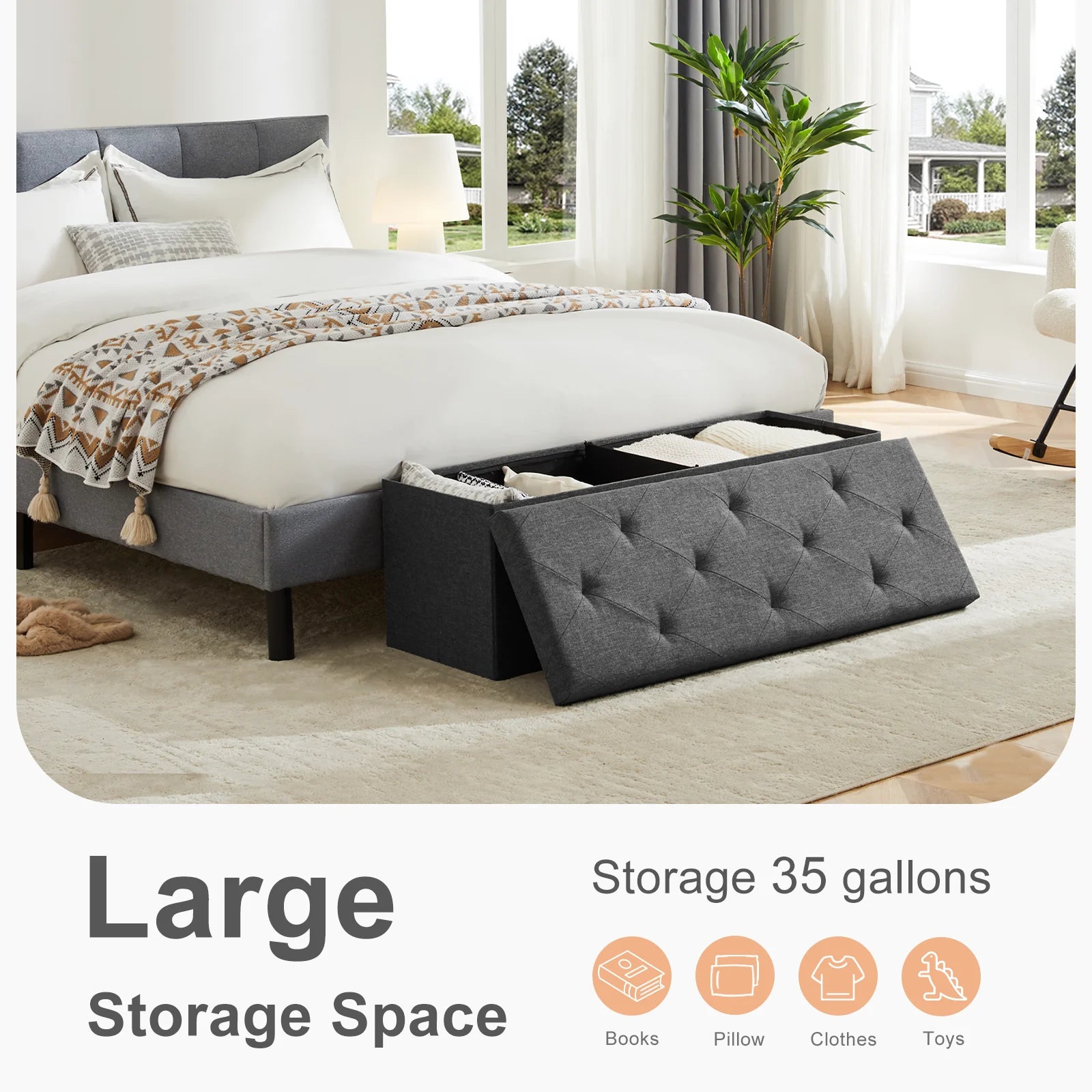 Storage Ottoman Bench