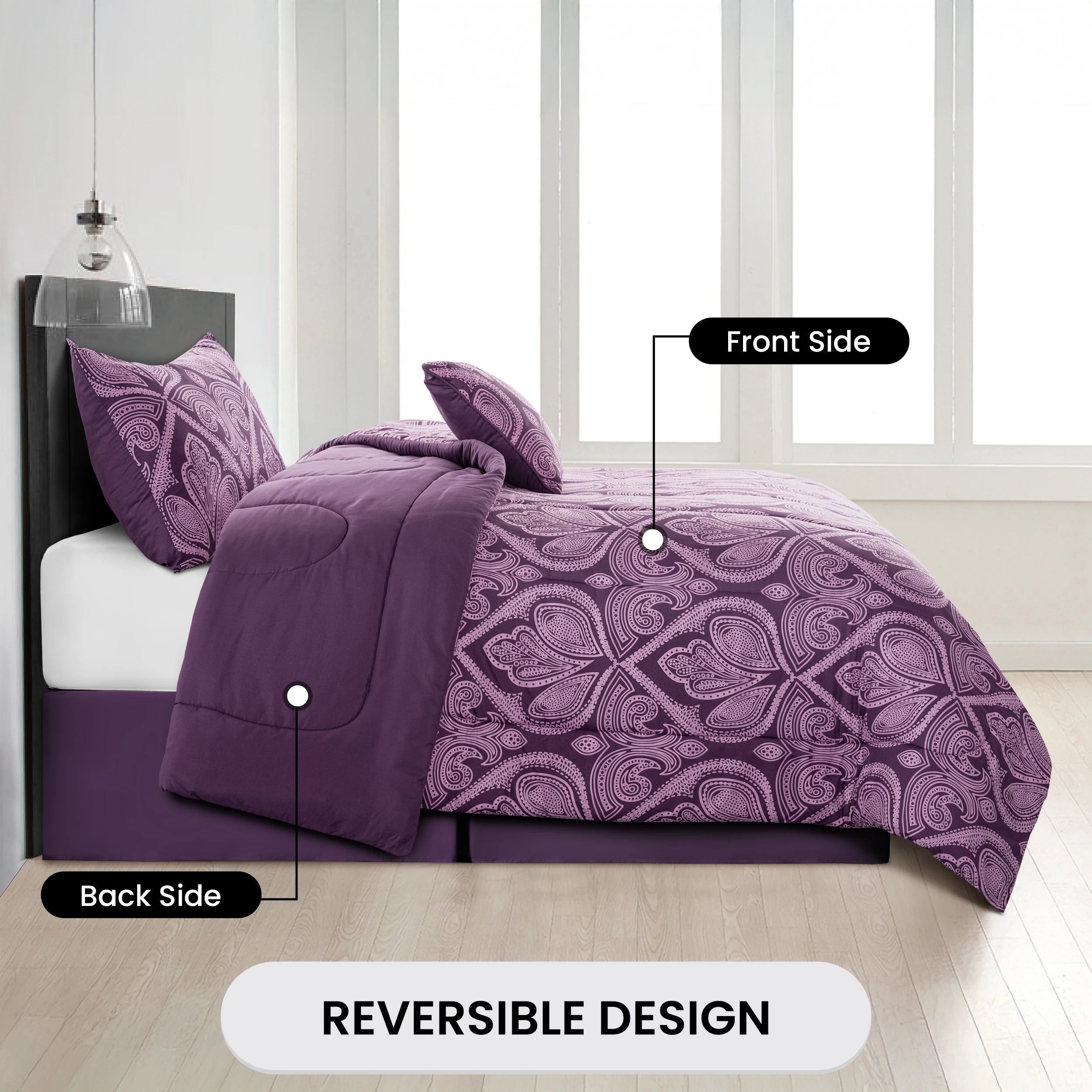 Décor Reversible 5pc Comforter Set