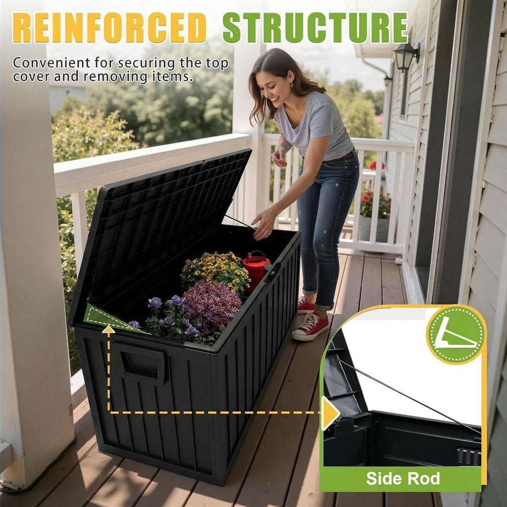 75 Gallon Resin Outdoor Storage Box