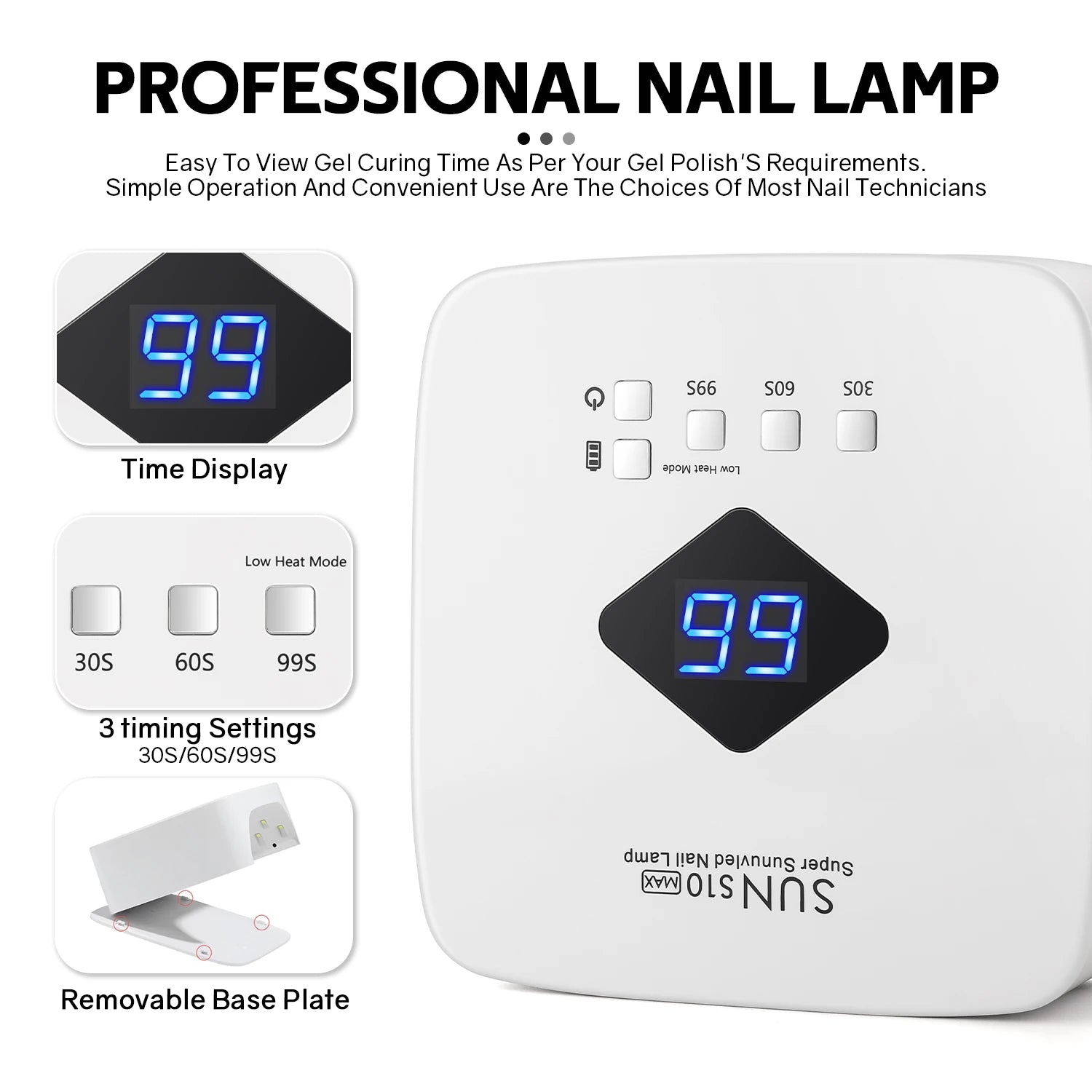 168W UV LED Nail Lamp