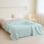 1pc Large Cooling Blanket for Hot Sleepers, Dual-Sided Soft & Lightweight Summer Bedding, Contemporary Geometric Pattern,