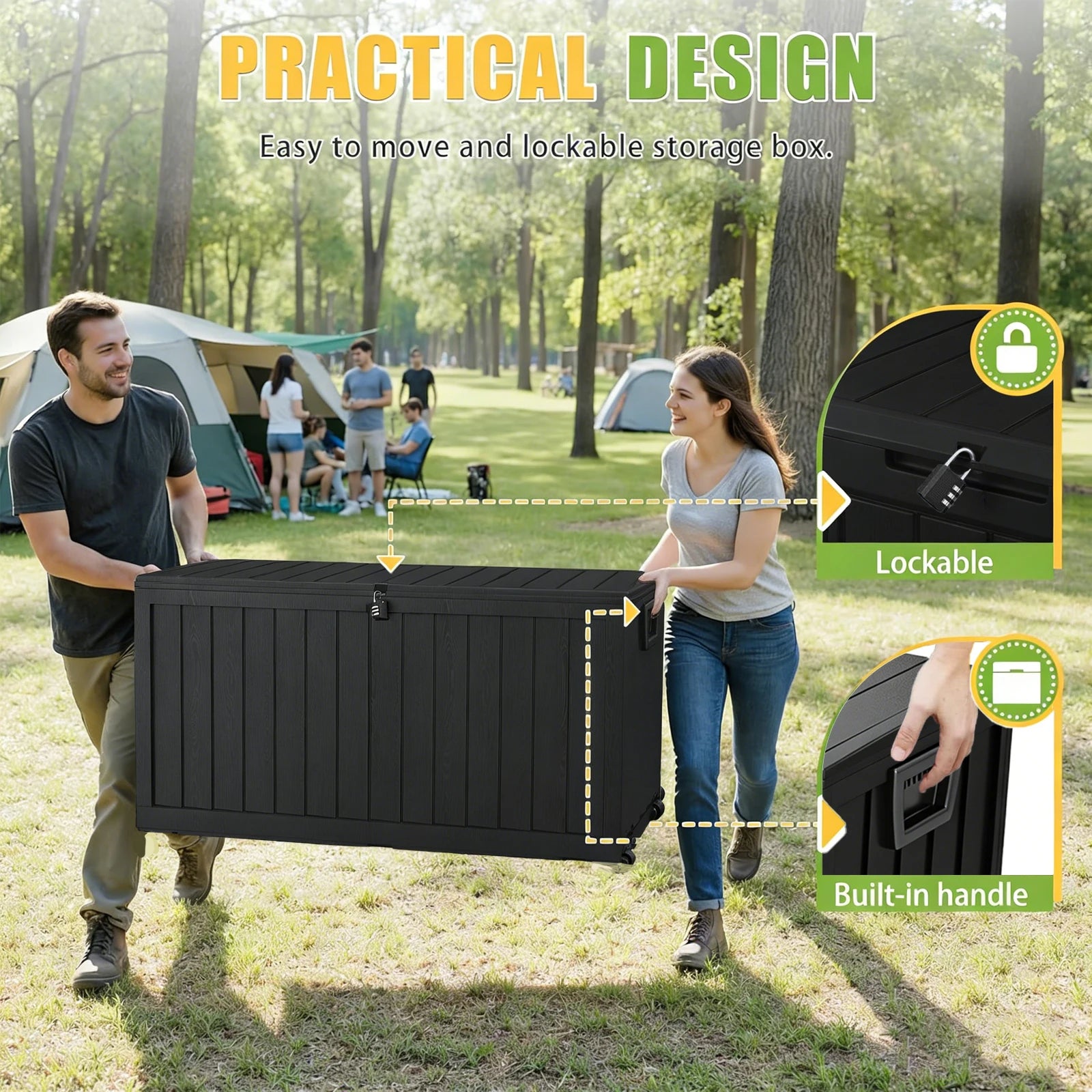 75 Gallon Resin Outdoor Storage Box