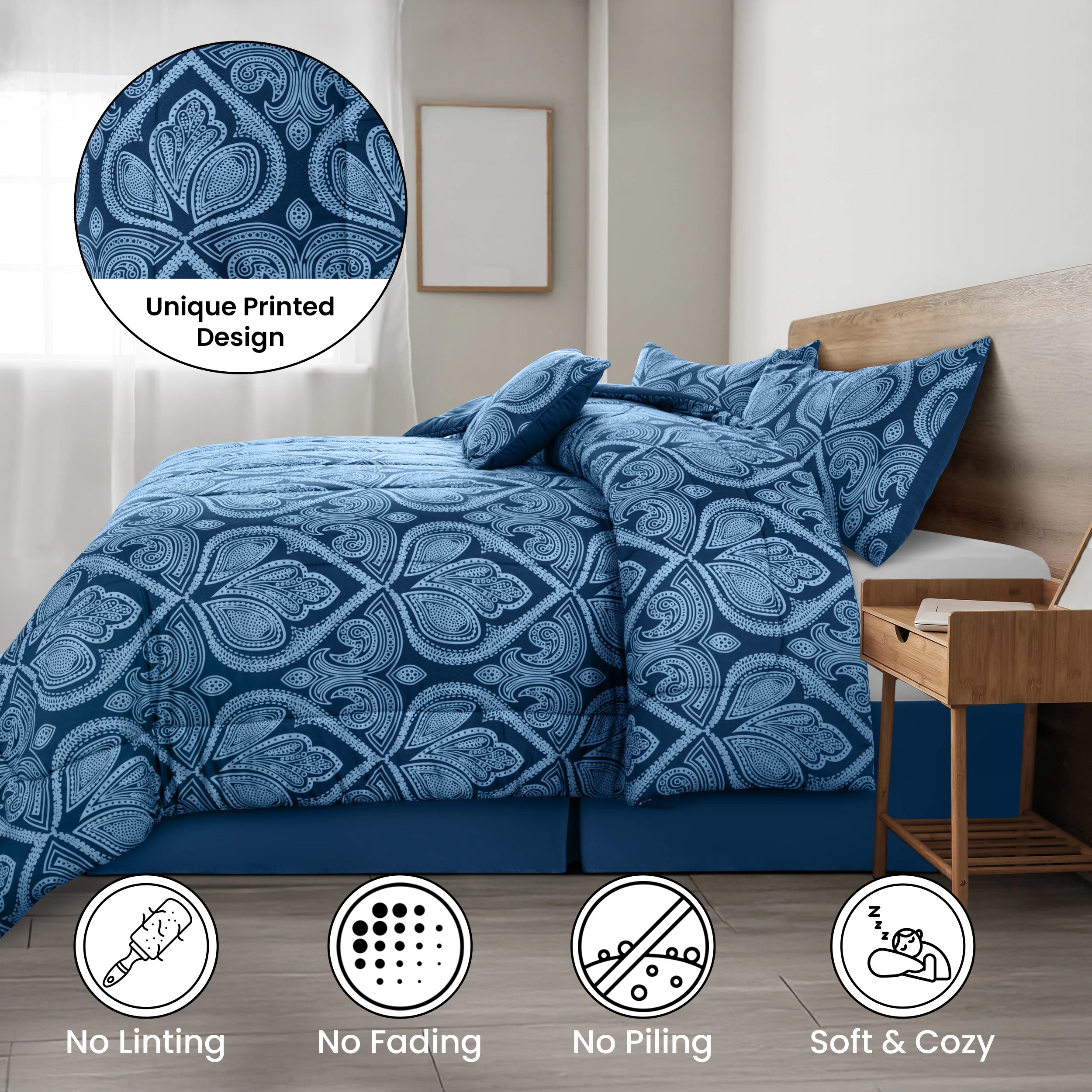 Décor Reversible 5pc Comforter Set