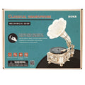 Hand Crank Classic Gramophone with Wooden Model Building Kits