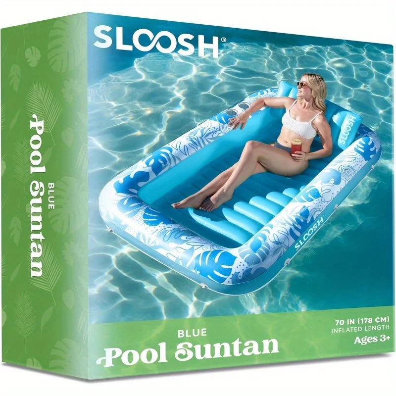 Suntan Tub Raft Floatie Inflatable Tanning Pool