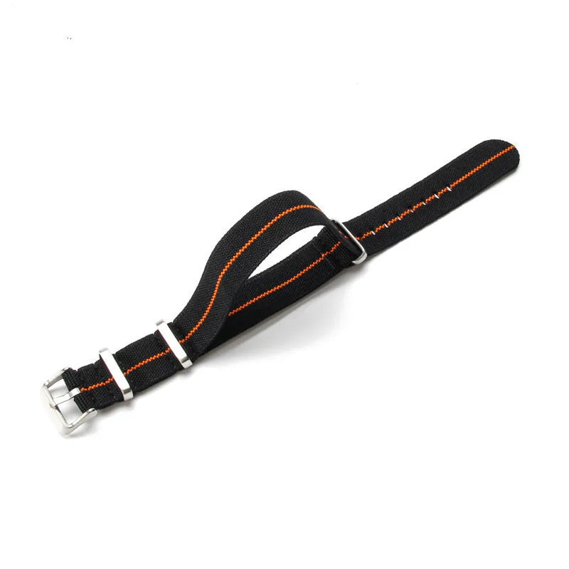 Elastic woven nato watch strap Nylon