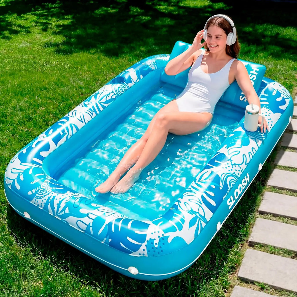 Suntan Tub Raft Floatie Inflatable Tanning Pool