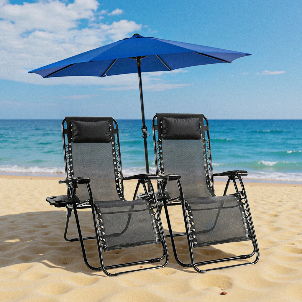 Zero Gravity Set of 2 Portable Recliner