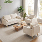 3pc Storage Sofa Set  Loveseat Accent Chairs
