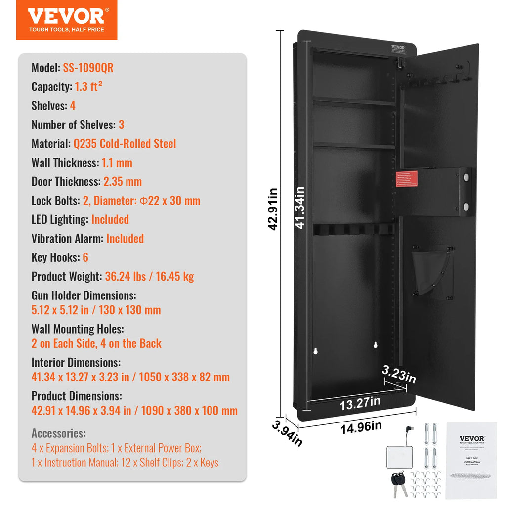 Tall Wall Safe