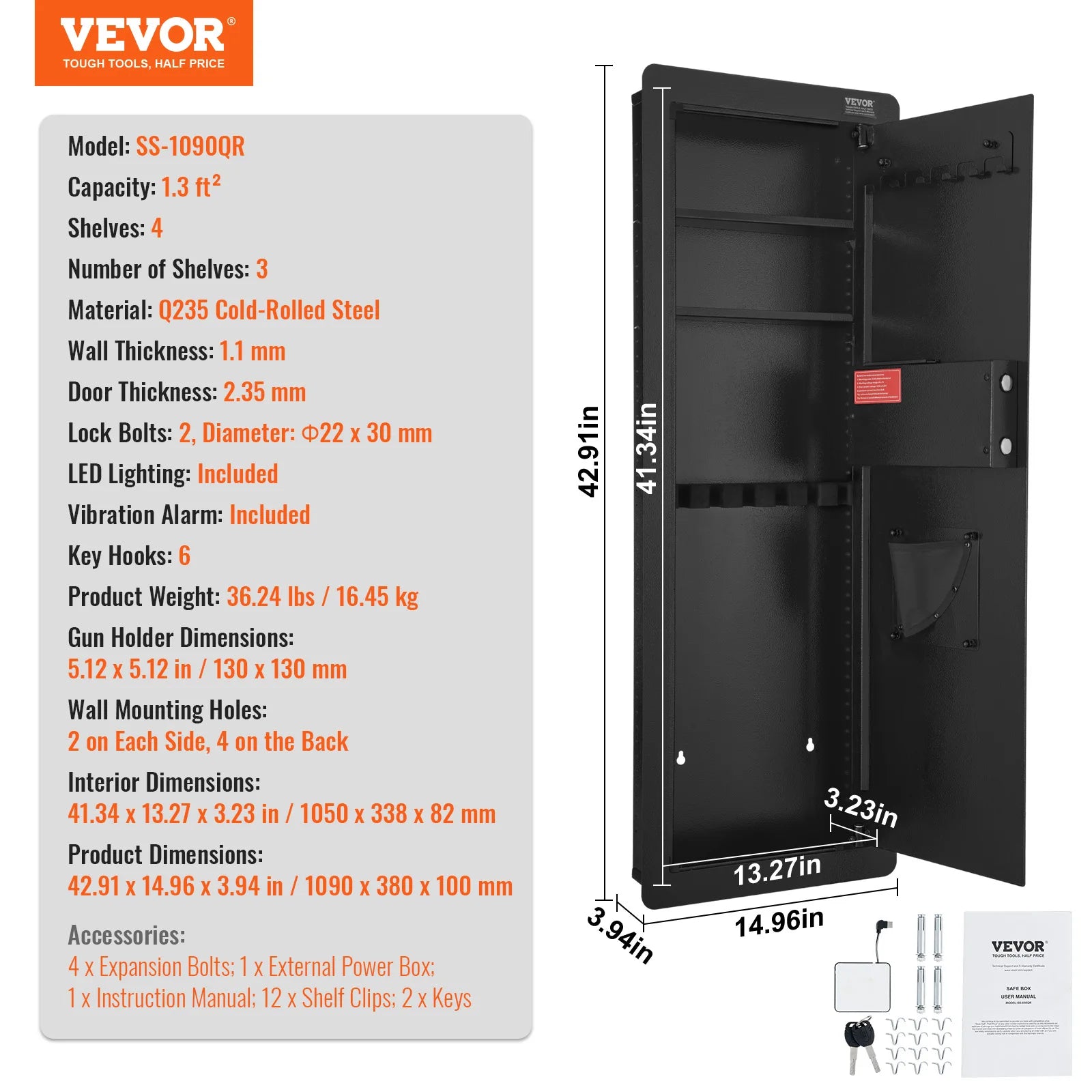 Tall Wall Safe