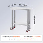 Stainless Steel Kitchen Worktable