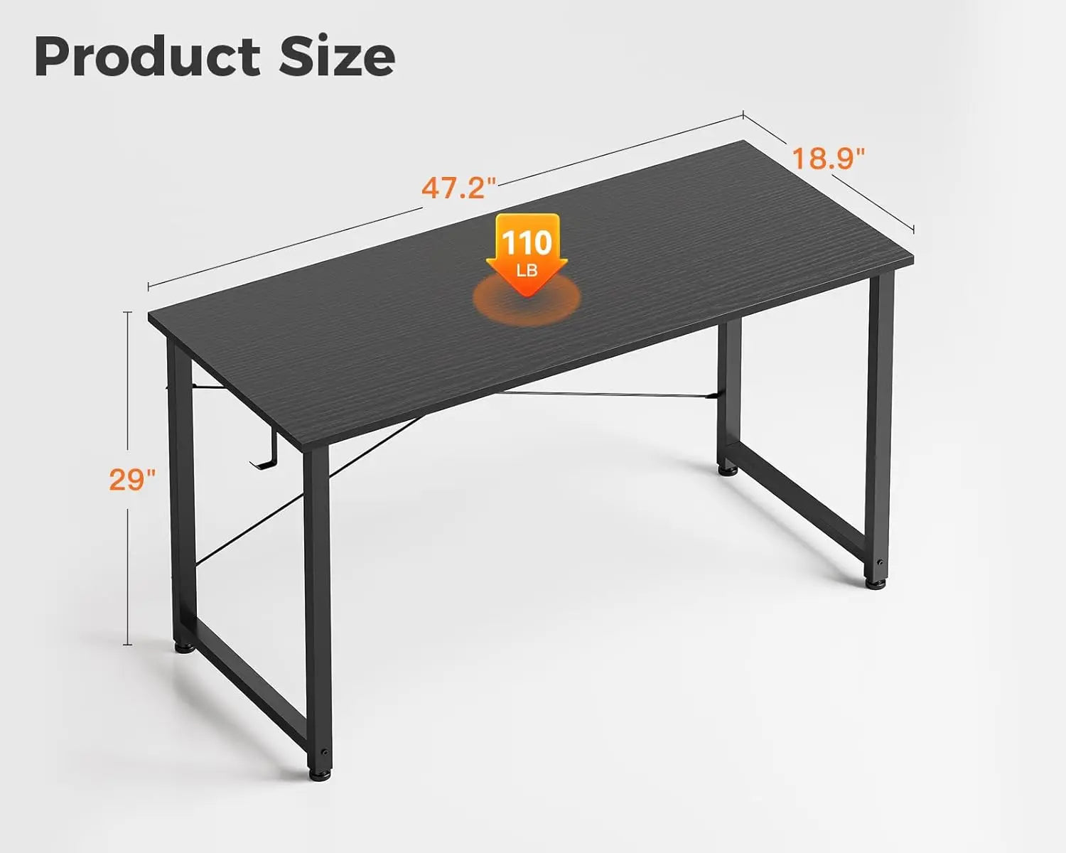 48-Inch Compact Computer Desk