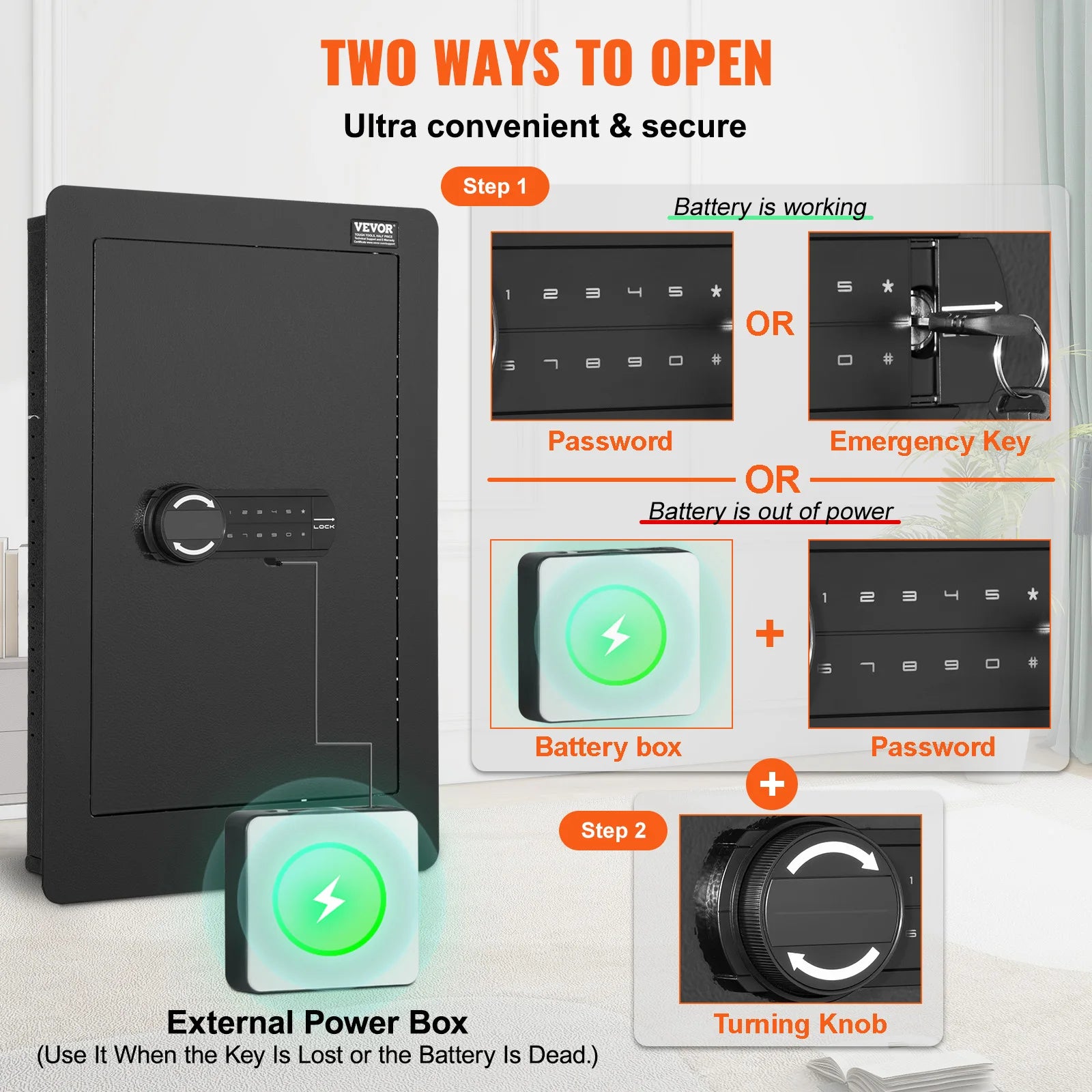 Tall Wall Safe