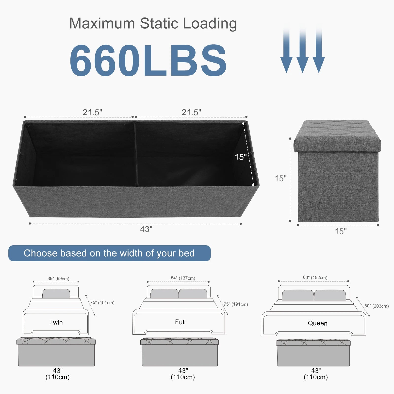 Storage Ottoman Bench
