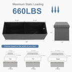 Folding Storage Ottoman Bench