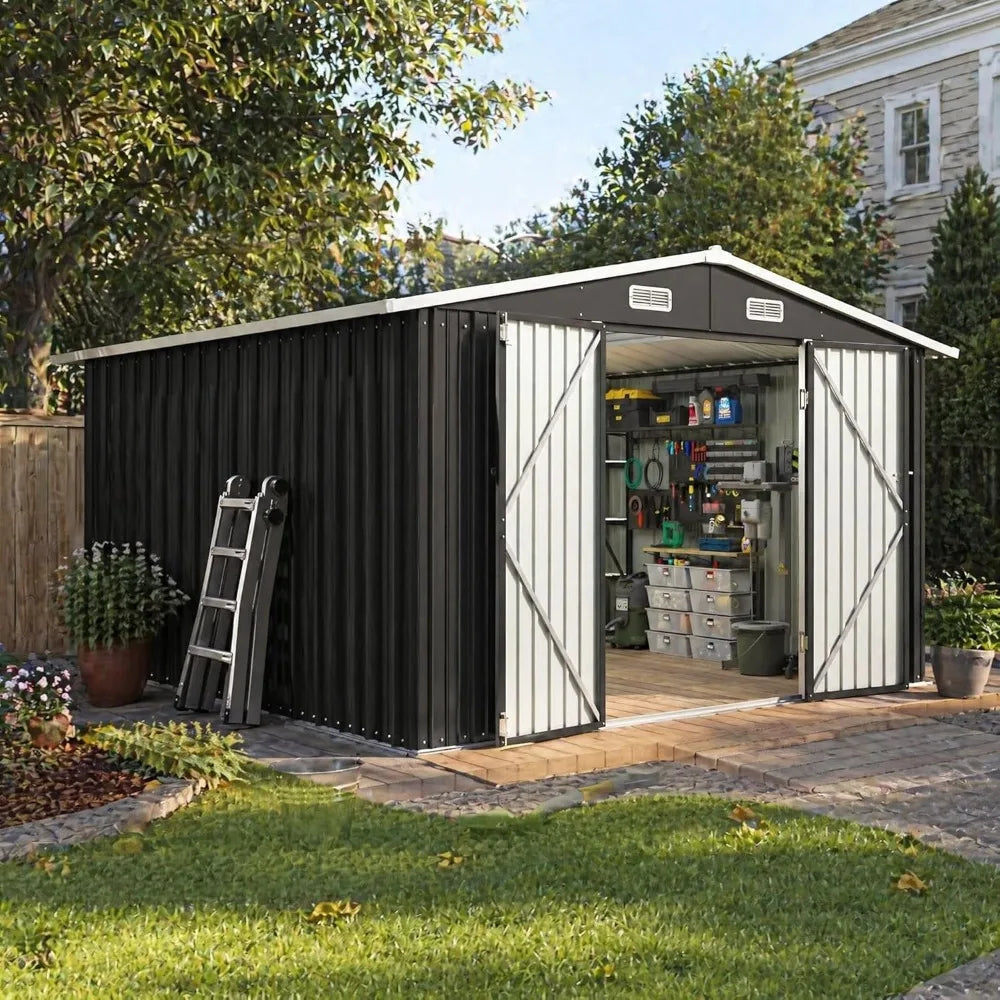 Aoxun 10x12ft Outdoor Storage Shed