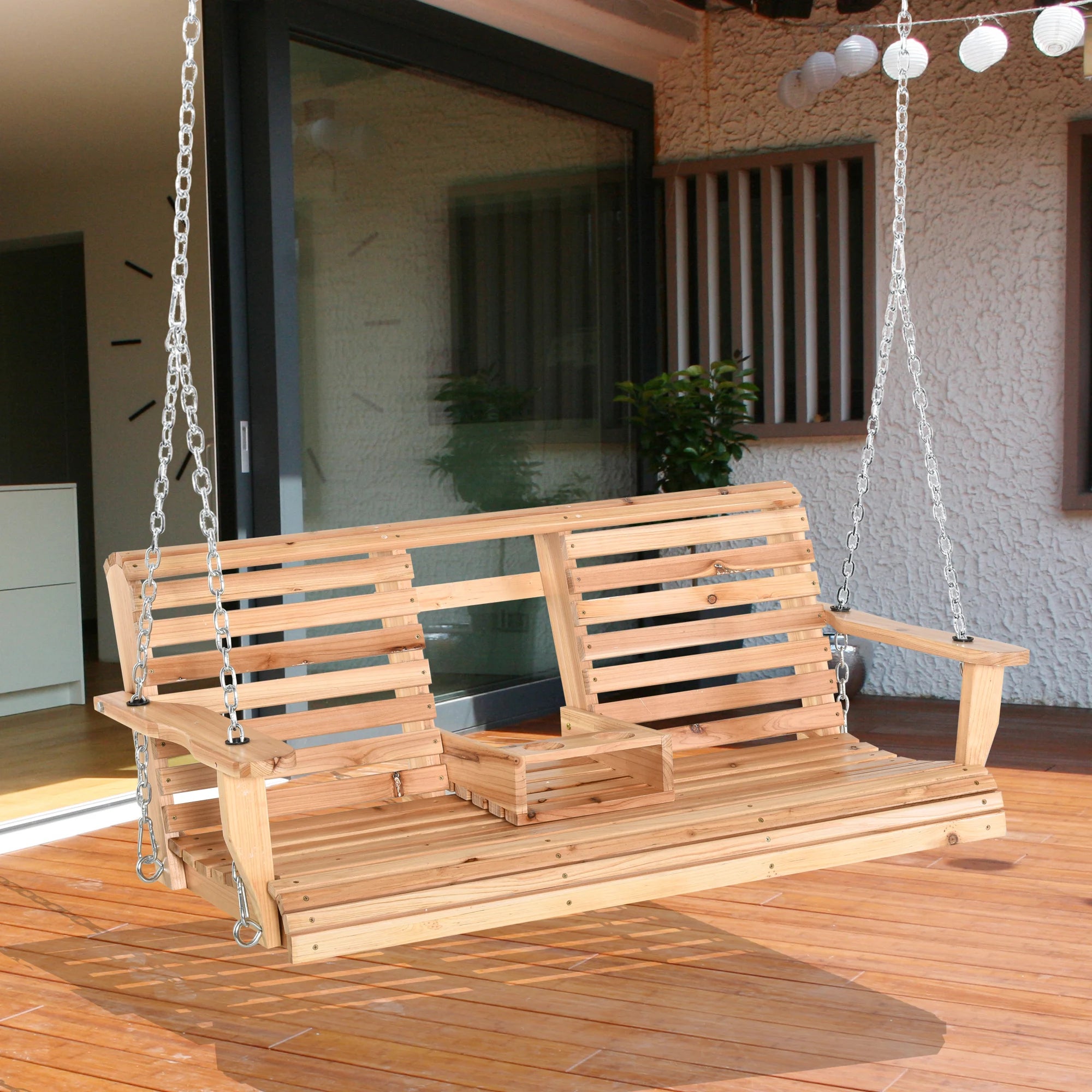 Outdoor 3-Person Patio Outdoor Swing