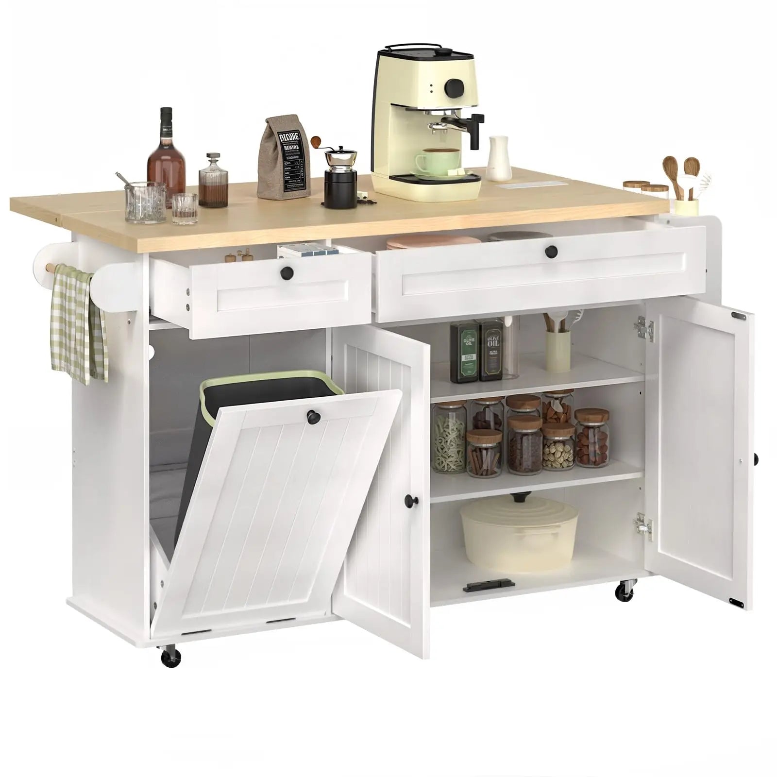 60" Mobile Kitchen Island