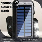 Outdoor Power Non-Stop: 10000mAh Solar Power Bank