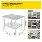 Stainless Steel Kitchen Worktable