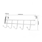 Stainless Steel 5-hook Cabinet Doo