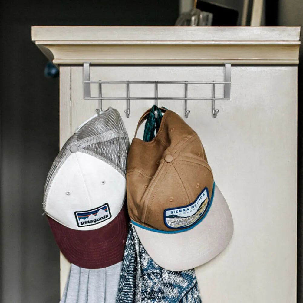 Stainless Steel 5-hook Cabinet Doo