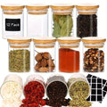12pcs, Glass Jars With Airtight Lids