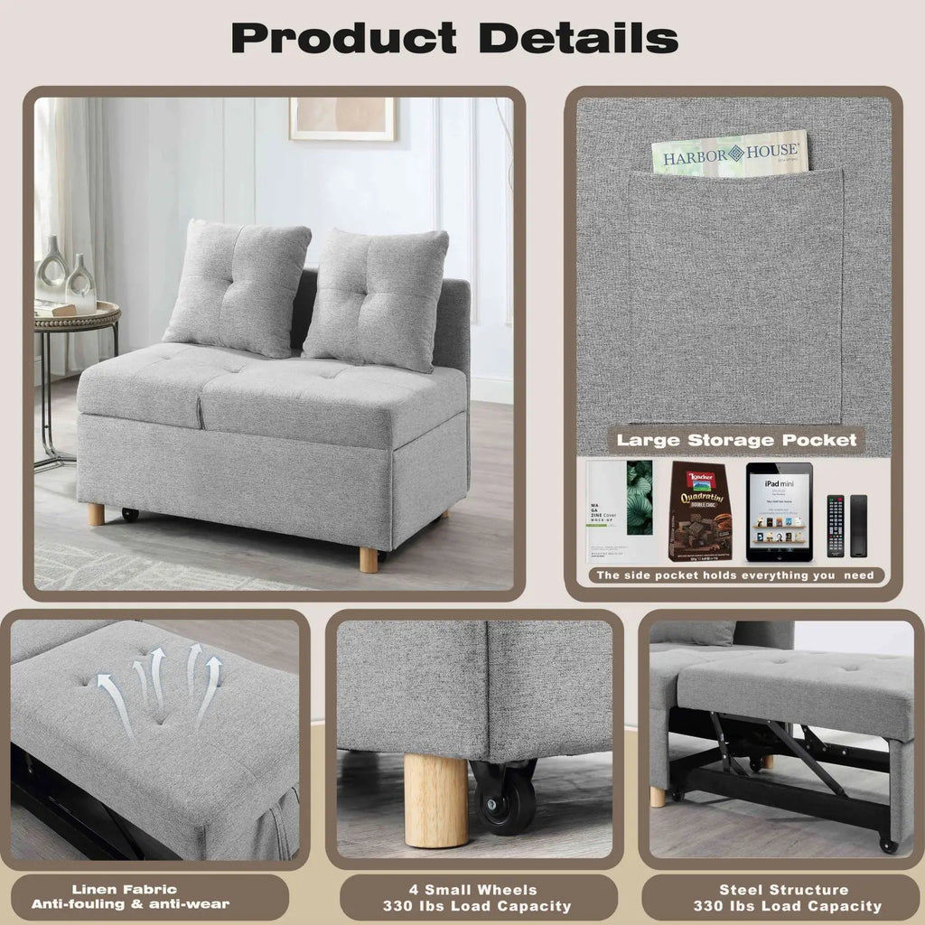 Four in one convertible sofa