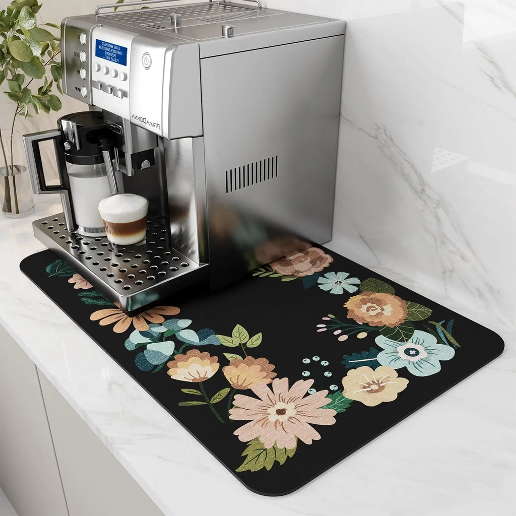 Coffee Machine Mat Rubber Backing