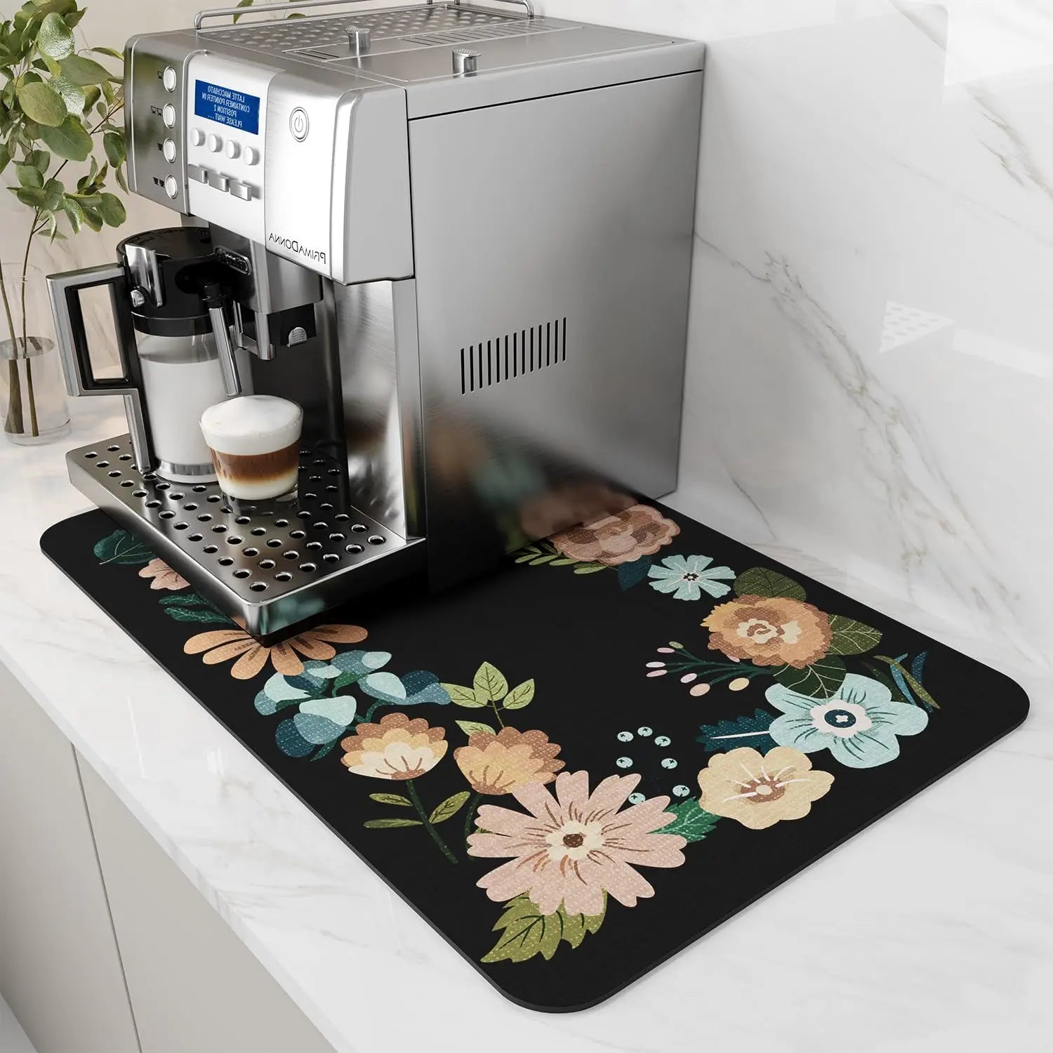 Coffee Machine Mat Rubber Backing