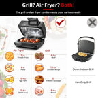 Indoor Grill Air Fryer Combo