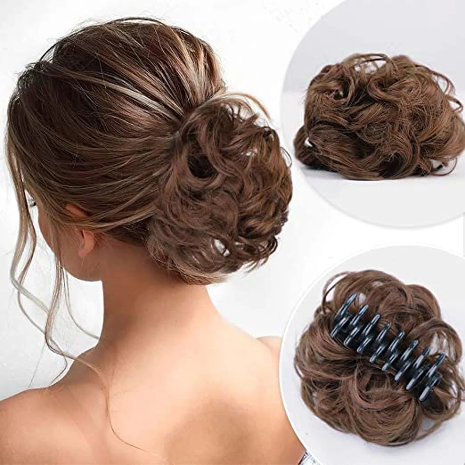 Synthetic Messy Hair Bun Hair Chignon
