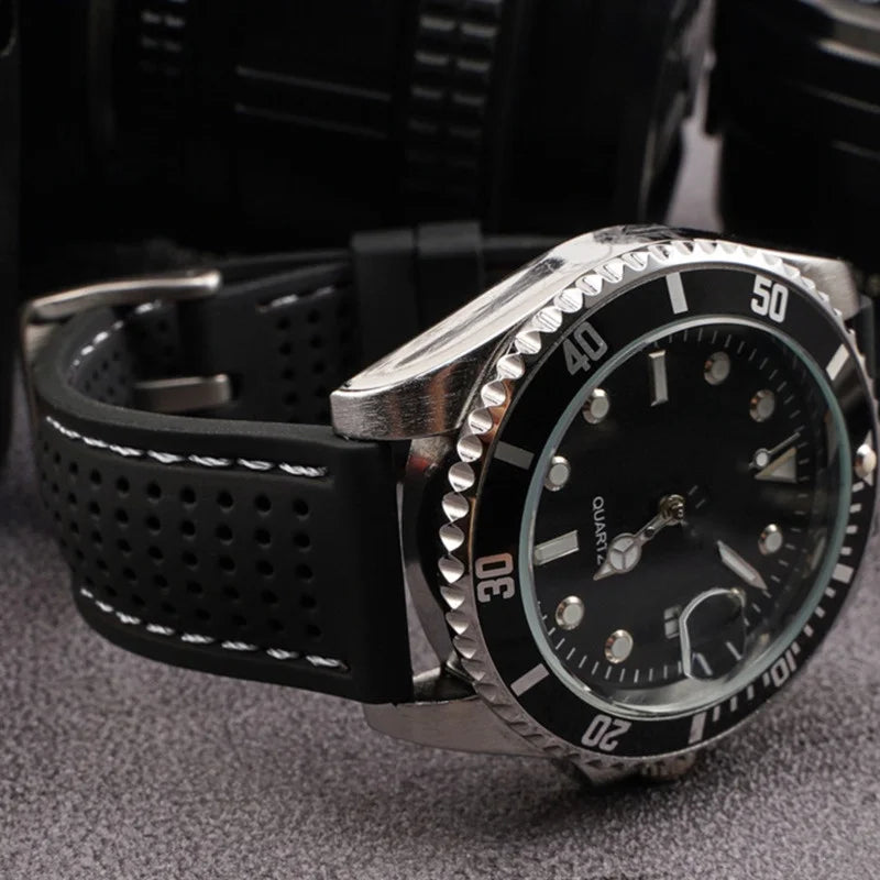 Soft Silicone Rubber Watch Strap 20mm 22mm 24mm Men Women Sport Waterproof Breathable Wrist Band Quick Release Bracelet  Watch