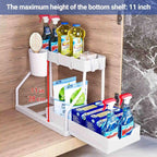 Space Saving 2 Tier Under Sink Organizer