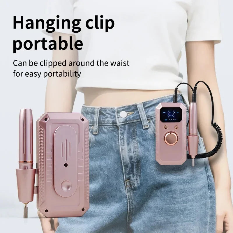 Professional Cordless Rechargeable Electric Nail Drill