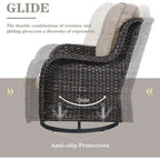 Gray Cushioned 5-Piece Patio Furniture Set