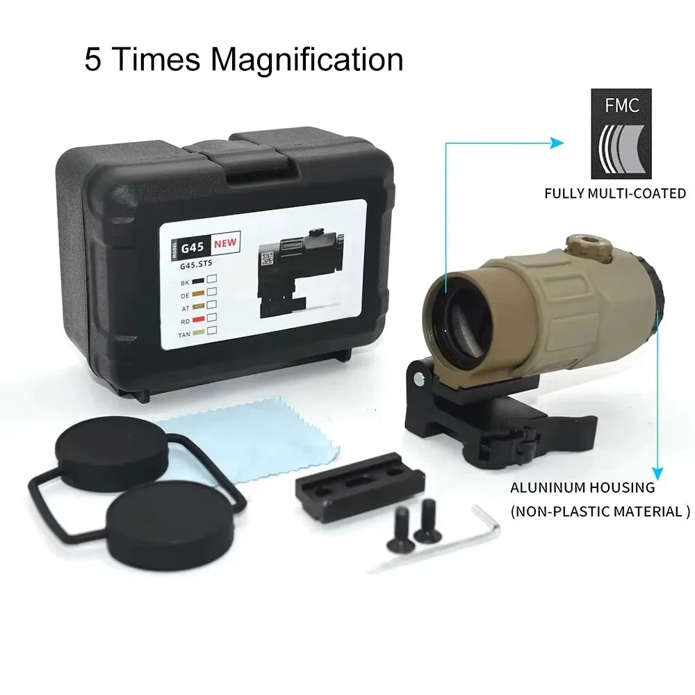 Sight Fixed 3X 5X Magnifier Scope