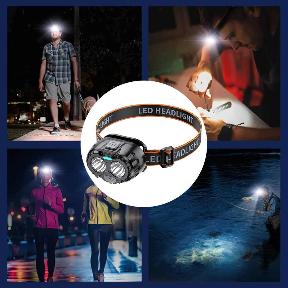 Powerful LED Headlamp Motion Sensor