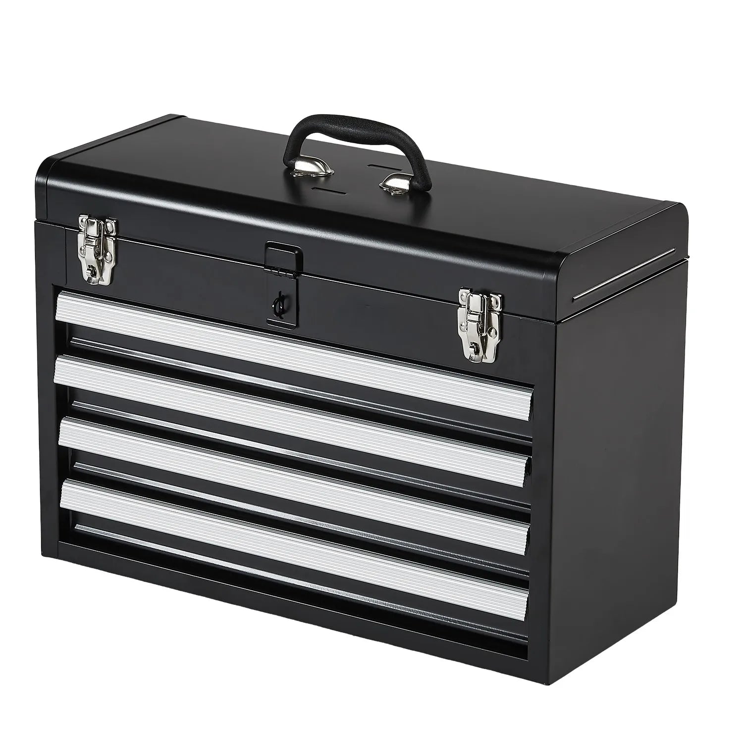 Metal Tool Box Portable 4-Drawers