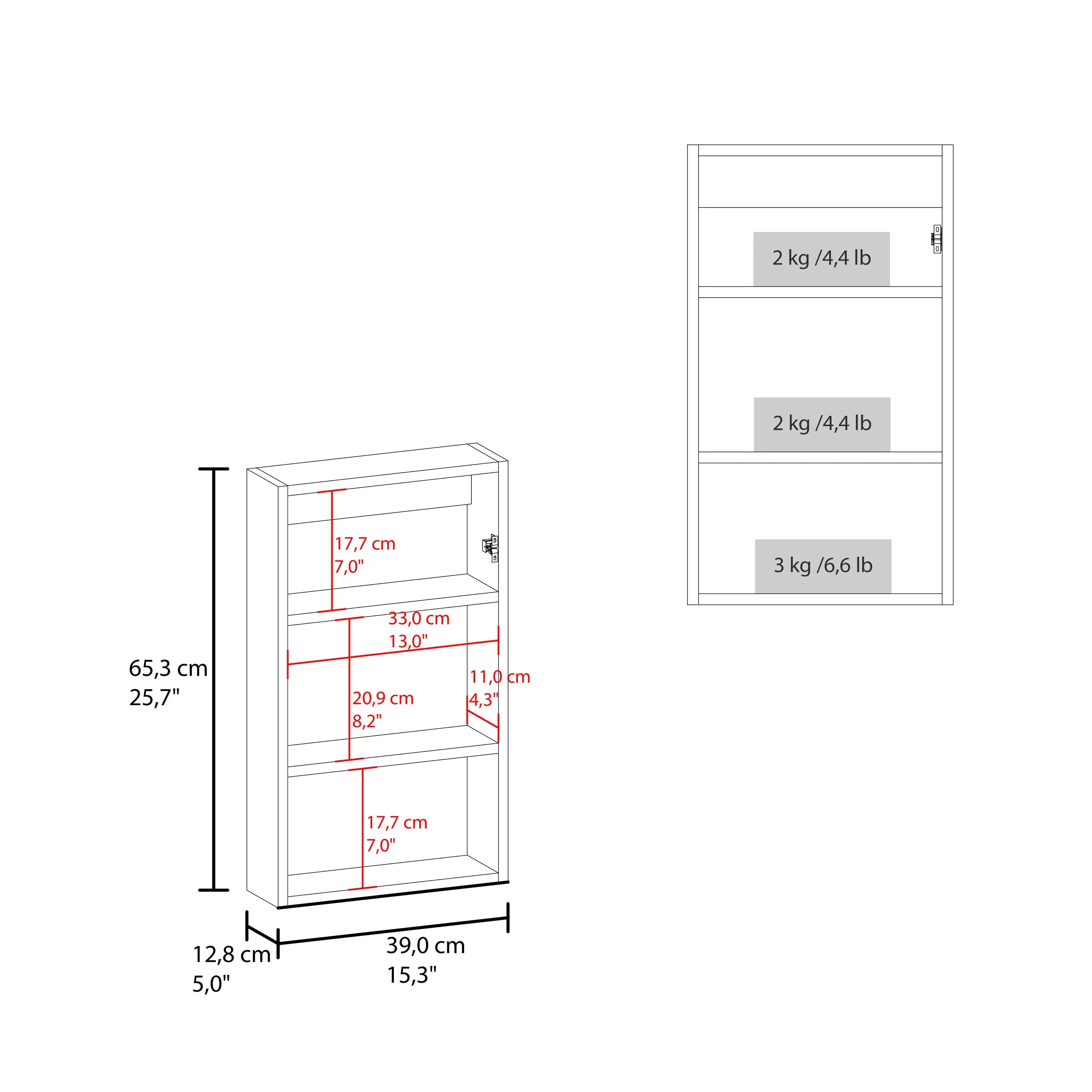 Narrow  Mirror Medicine Cabinet