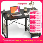 JHK 47IN Computer Desk with 2 Drawers For Study Office Gaming Wood Table with Adjustable Position Drawers Modern Work Table