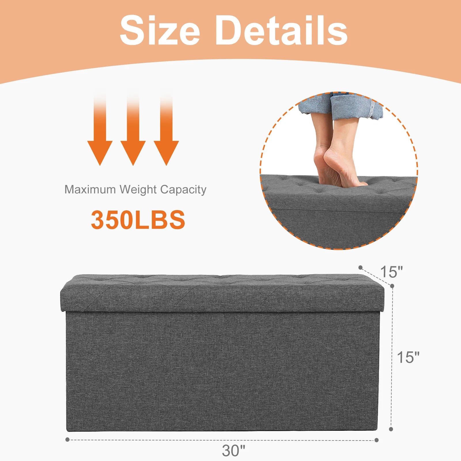 Storage Ottoman Bench