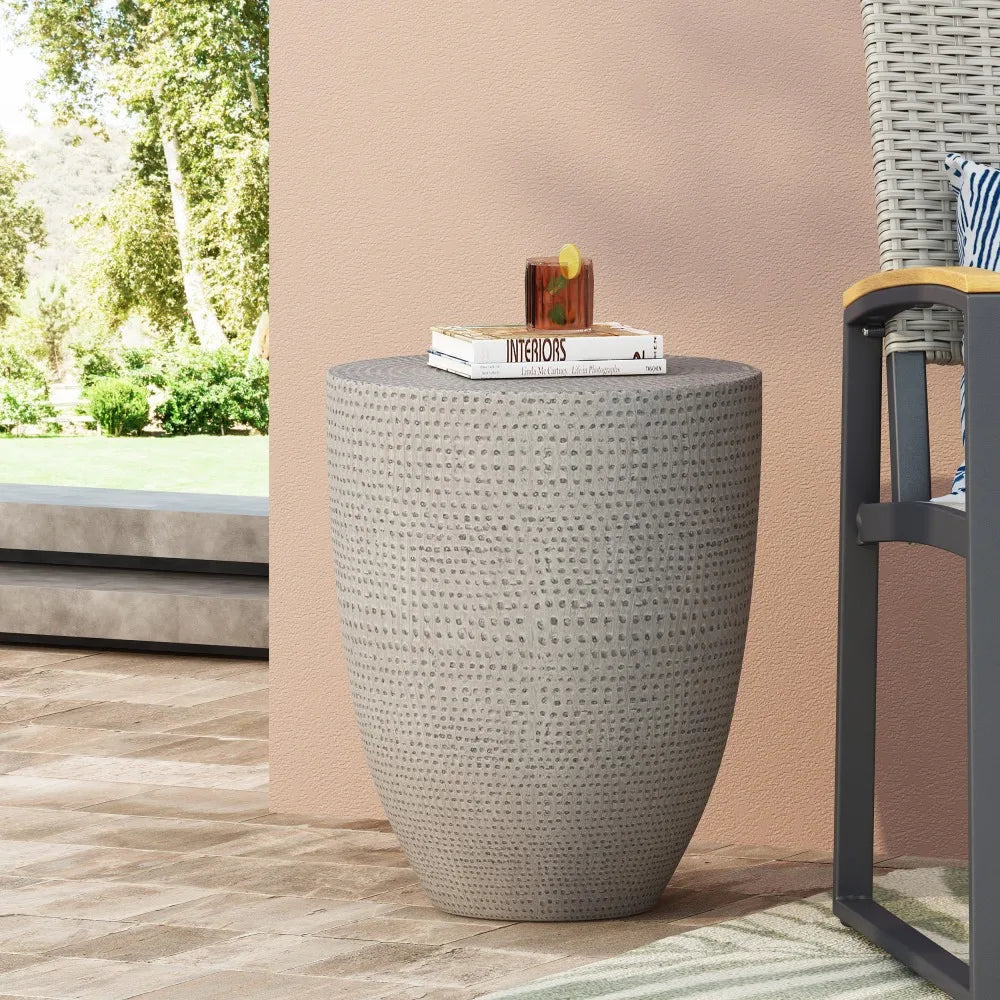 Modern Design Textured Surface End Table