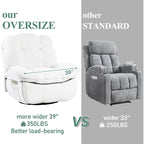 Power Recliner Chair, Swivel Rocker Recliner